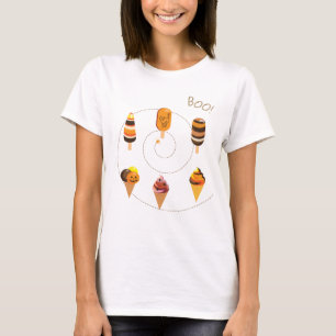 Halloween Decoration Leckerei oder Trick Ice Creme T-Shirt