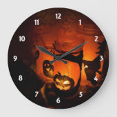 Halloween Decoration Wall Clock Große Wanduhr (Vorderseite)