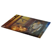 Halloween Decorative Glass Cutting Board/Ghost Schneidebrett (Ecke)