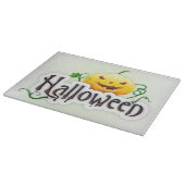 Halloween Decorative Glass Cutting Board/Pumpkin Schneidebrett (Ecke)