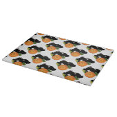 Halloween Decorative Glass Cutting Board/Pumpkins Schneidebrett (Ecke)