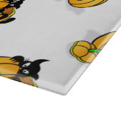 Halloween Decorative Glass Cutting Board/Pumpkins Schneidebrett (Ecke)