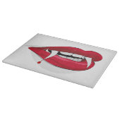 Halloween Decorative Glass Cutting Board/Zähne Schneidebrett (Ecke)