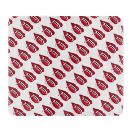 Halloween Decorative Glass Cutting Board/Zähne Schneidebrett