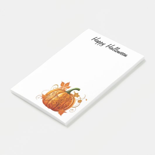 Halloween Decorative Pumpkin Post-it Klebezettel (angewinkelt)