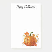 Halloween Decorative Pumpkin Post-it Klebezettel (Vorderseite)