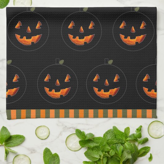 Halloween-Dekor-Küchentuch Geschirrtuch (Gefaltet)