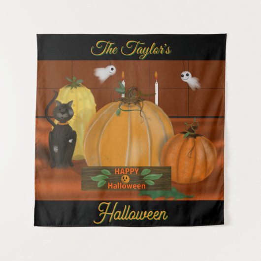Halloween-Dekor Wandteppich (Vorderseite)