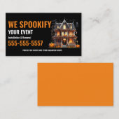 Halloween Dekoration Installation Visitenkarten Visitenkarte (Vorne/Hinten)