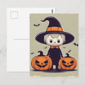 Halloween-Dekoration Postkarte (Vorne/Hinten)