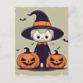 Halloween-Dekoration Postkarte (Vorderseite)