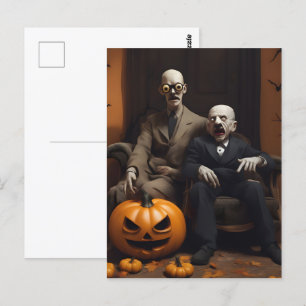 Halloween-Dekoration Postkarte