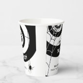 Halloween Dekoration  | Schwarz-Weiß-Papercup Pap Pappbecher (Links)