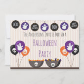 Halloween-Dekorationen Einladung (Vorderseite)