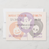 Halloween-Dekorationen Einladung (Rückseite)