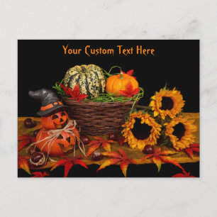 Halloween-Dekorationen nach Postkarte