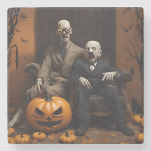 Halloween-Dekorationsdesign Steinuntersetzer