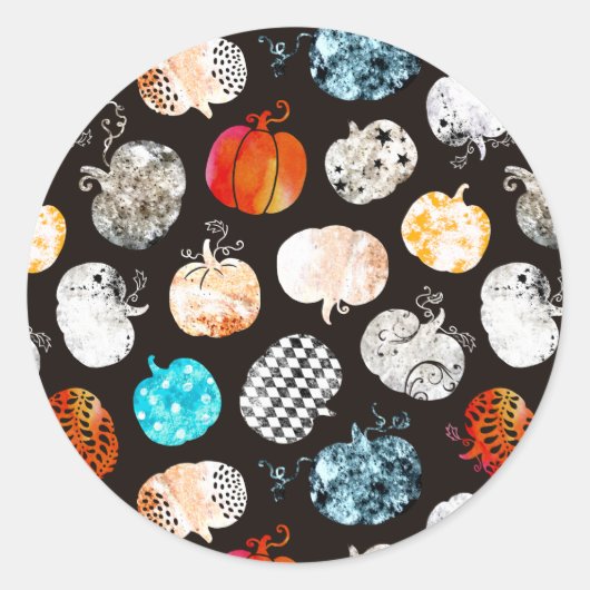Halloween-Dekorationskürtelmuster Runder Aufkleber (Vorderseite)