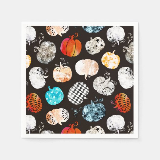 Halloween-Dekorationskürtelmuster Serviette (Vorderseite)