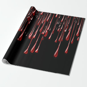 Halloween-Dekorieren von blutigen Tropfen Geschenkpapier