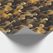 Halloween-Dekoupage Geschenkpapier (Ecke)