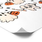 Halloween Dentalhygienist Teeth Ghost Pum Poster (Ecke)