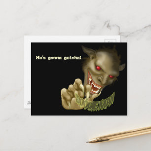 Halloween - Der Boogieman wird dich kriegen! Postkarte