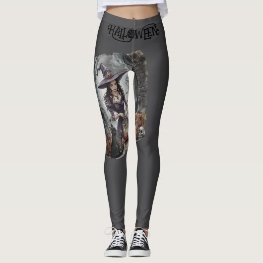 Halloween, Der Hexen-Mitternachts-Trank Leggings (Vorderseite)