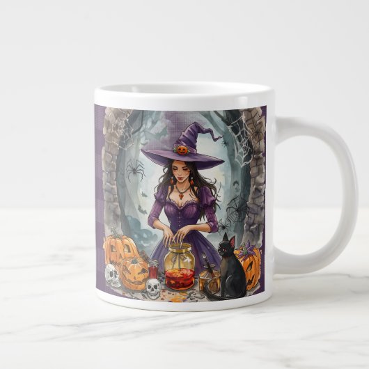 Halloween, Der Hexen-Mitternachts-Trunk Jumbo-Tasse (Rechts)