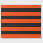 Halloween der klassische Orange- und Schwarz-Marki Geschenkpapier (Flach)