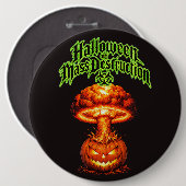 Halloween der Massenvernichtung Nuclear Jack-o'-La Button (Vorne & Hinten)