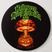 Halloween der Massenvernichtung Nuclear Jack-o'-La Button (Vorderseite)