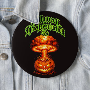 Halloween der Massenvernichtung Nuclear Jack-o'-La Button