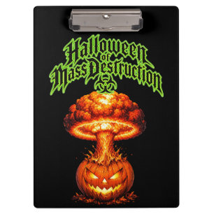 Halloween der Massenvernichtung Nuclear Jack-o'-La Klemmbrett