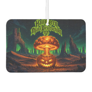 Halloween der Massenvernichtung Radioaktiver Kürbi Autolufterfrischer