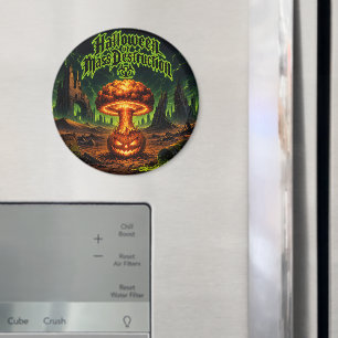 Halloween der Massenvernichtung Radioaktiver Kürbi Magnet