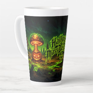 Halloween der Massenvernichtung Radioaktiver Kürbi Milchtasse