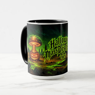 Halloween der Massenvernichtung Radioaktiver Kürbi Tasse