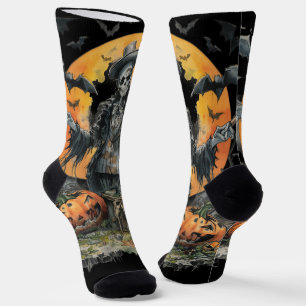 Halloween,Der Schädelgentleman des Erntedanks Socken