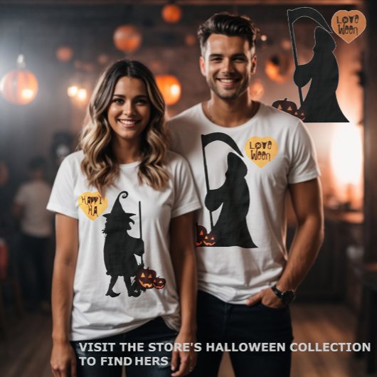 Halloween der Sensenmann in der Liebe T-Shirt