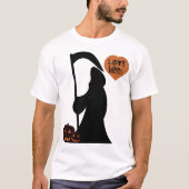 Halloween der Sensenmann in der Liebe T-Shirt (Vorderseite)