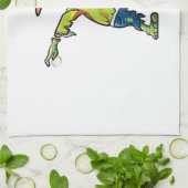 Halloween Design for Baseball Lovers  Geschirrtuch (Gefaltet)