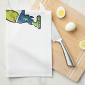 Halloween Design for Baseball Lovers  Geschirrtuch (Viertel Falte)