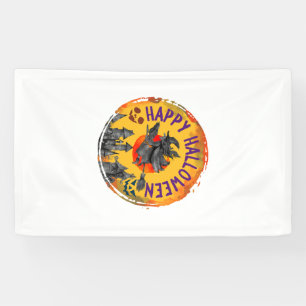 Halloween-Design Frohes Halloween Hexe Banner