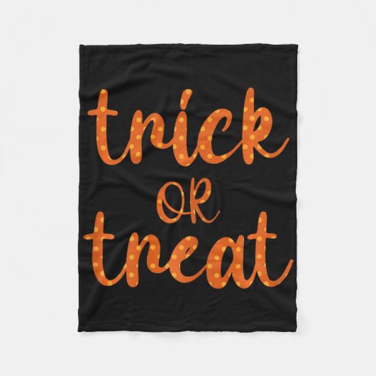 Halloween-Design für niedliche Trick- oder Punkte Fleecedecke (Vorderseite)