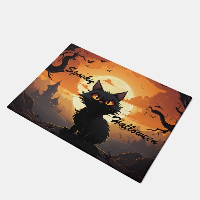 Halloween Design Fußmatte (Schrägansicht)