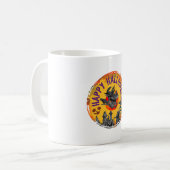 Halloween Design Happy Halloween Hexe Kaffeetasse (Vorderseite Links)