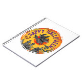 Halloween Design Happy Halloween Hexe Notizblock (Linke Seite)