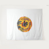 Halloween Design Happy Halloween Hexe Wandteppich (Vorderseite (Horizontal))