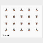 Halloween Design Herz-Aufkleber (Blatt)
